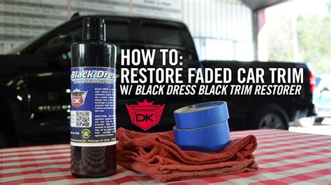 Reviving car trim using black magic